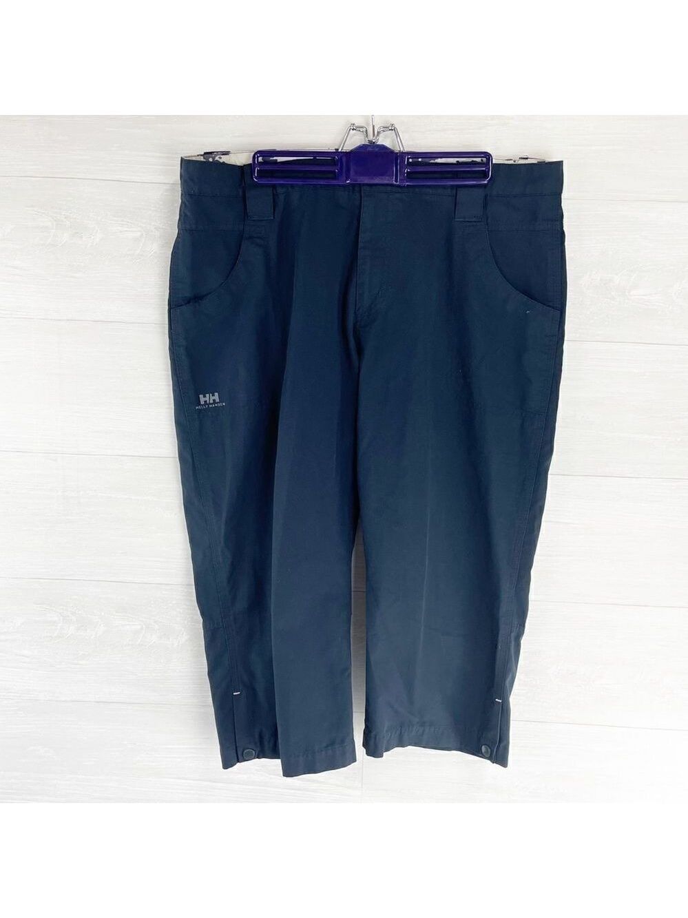 Helly Hansen Snap Wide Leg High Waist Cotton Blend Capri Pants